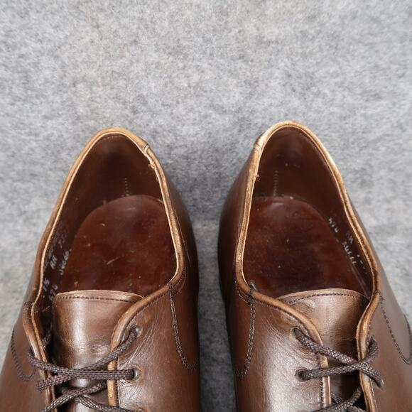 Supreme Shoes Mens 11.5 Oxfords Derby Split Toe Leather Vintage Classic AA Brown - Picture 5 of 14